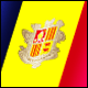 3D Andorra Flag
