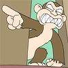 Evil monkey in the closet