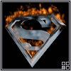 Superman Flaming Logo